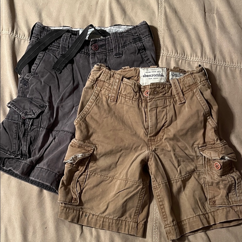 Abercrombie & Fitch Tan and Brown Shorts
